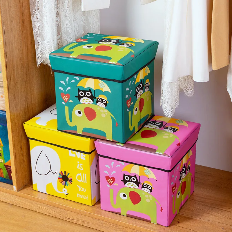 1PC Creative cartoon storage box Waterproof bearing strong stool collapsible toys organizer bedroom Children's book storage
1PC Creative cartoon storage box Waterproof bearing strong stool collapsible toys organizer bedroom Children's book storage