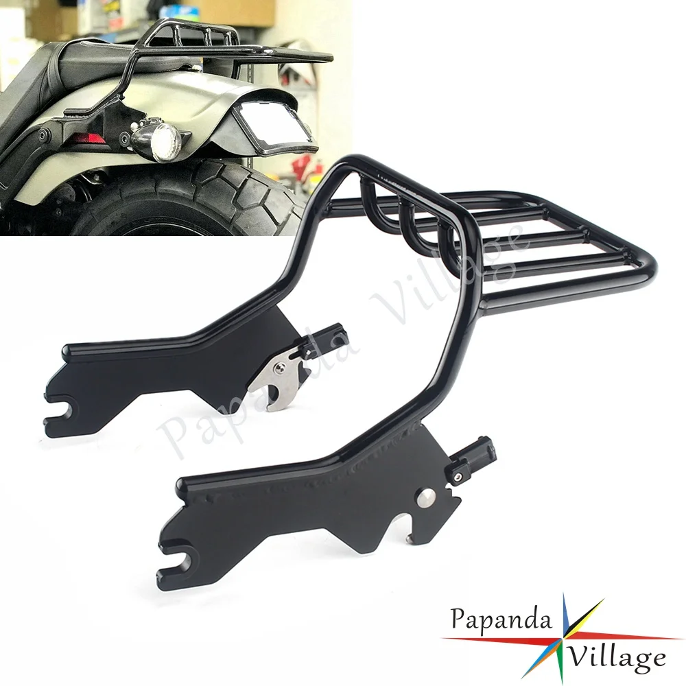 Detachable Motorcycle 2-up Black Rear Luggage Rack for Harley Softail Slim Deluxe Heritage Classic Street Bob Standard 2018-2020
Detachable Motorcycle 2-up Black Rear Luggage Rack for Harley Softail Slim Deluxe Heritage Classic Street Bob Standard 2018-2020