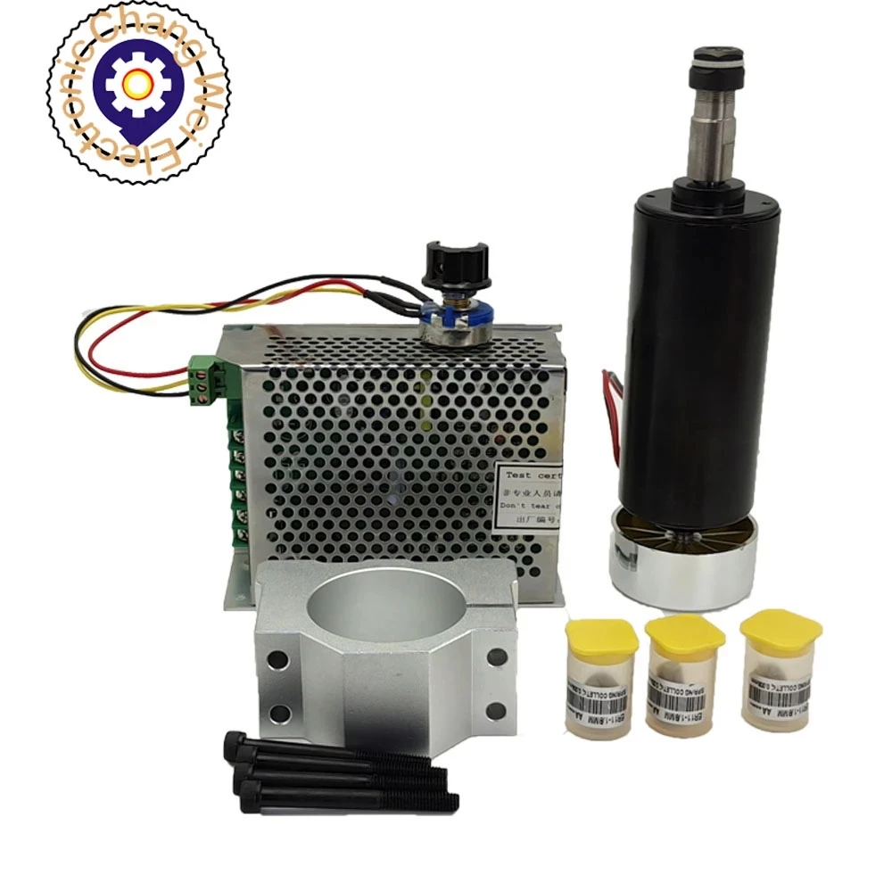Machifit ER11 Chuck CNC 500W 400W 300W Spindle Motor with 52mm Clamps and Power Supply Speed Governor
Machifit ER11 Chuck CNC 500W 400W 300W Spindle Motor with 52mm Clamps and Power Supply Speed Governor