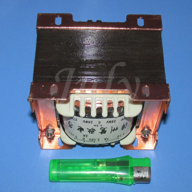 Multi-purpose EI96X50 160W power transformer for tube amplifier, for tube amplifier, 5V 3A, 6.3V 3A, 6.3V 1A, 3.15V~0~3.15V 2A
Multi-purpose EI96X50 160W power transformer for tube amplifier, for tube amplifier, 5V 3A, 6.3V 3A, 6.3V 1A, 3.15V~0~3.15V 2A