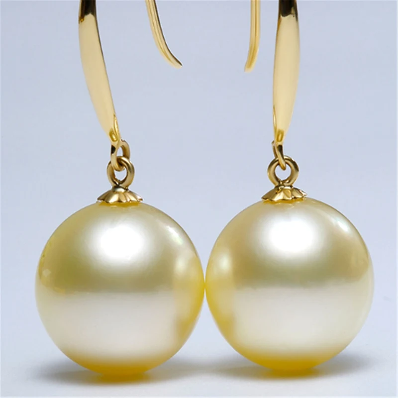 16mm Gold Shell pearl earrings and Pendant earrings Natural Cultured Fashion Women Wedding Luxury Dangle Birthday Jewelry
16mm Gold Shell pearl earrings and Pendant earrings Natural Cultured Fashion Women Wedding Luxury Dangle Birthday Jewelry