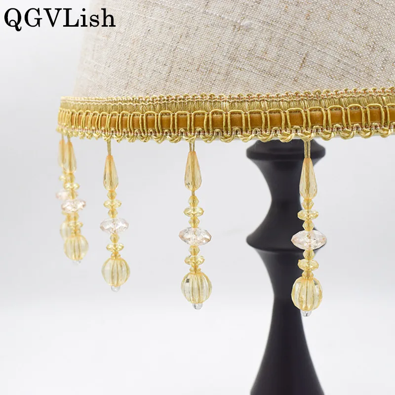 QGVLish 12M Crystal Beads DIY For Sewing Sofa Curtain Stage Decorative Lace Trims Ribbon Tassel Fringe Curtain Lace Accessories
QGVLish 12M Crystal Beads DIY For Sewing Sofa Curtain Stage Decorative Lace Trims Ribbon Tassel Fringe Curtain Lace Accessories