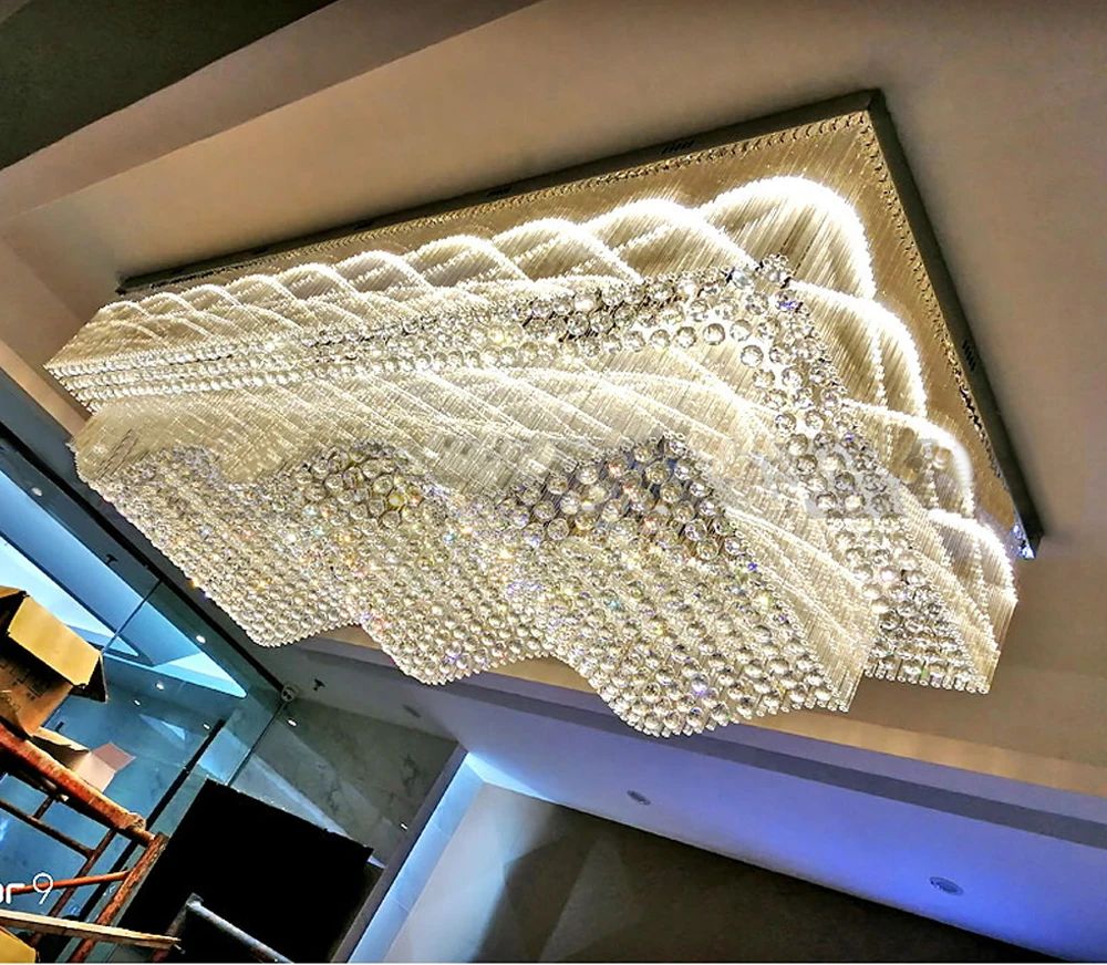 Modern Large Crystal Ceiling Lights for Living Room Lustres LED Gold Silver Ceiling Lamp Luxury Home Decor Lighting Luminaires
Modern Large Crystal Ceiling Lights for Living Room Lustres LED Gold Silver Ceiling Lamp Luxury Home Decor Lighting Luminaires