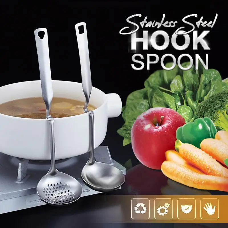 Stainless Steel Hook Colander soup ladle with wall hanging Thicken Stainless Steel Handle Ladle Spoon Kitchen Cooking Utensil To
Stainless Steel Hook Colander soup ladle with wall hanging Thicken Stainless Steel Handle Ladle Spoon Kitchen Cooking Utensil To