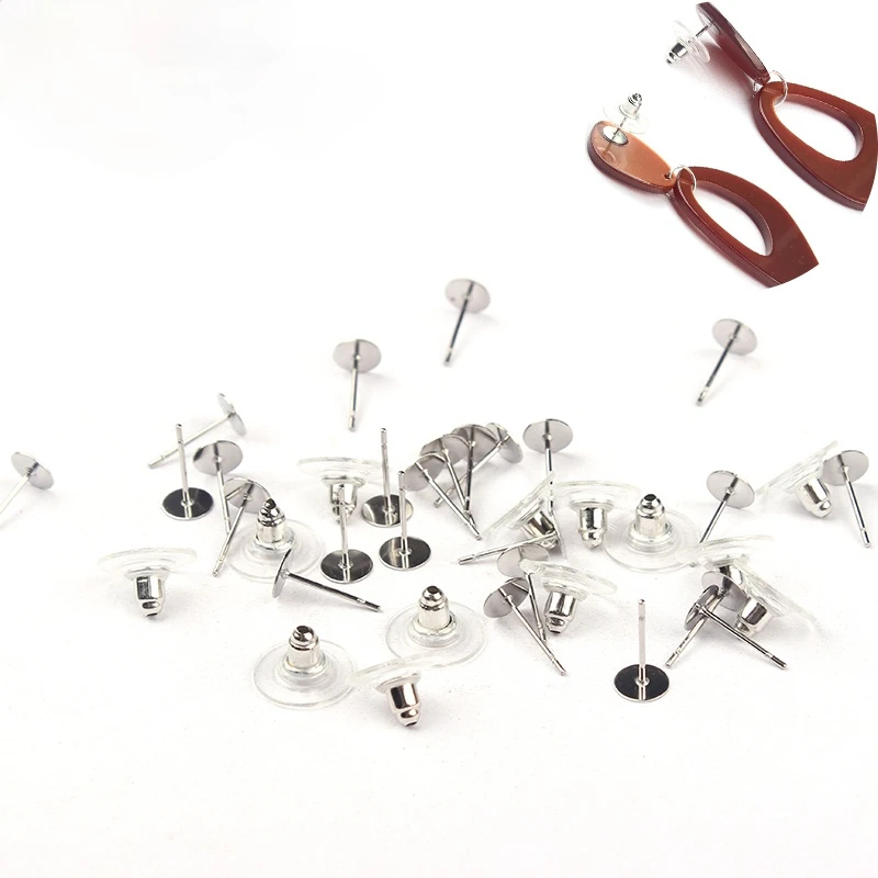 200pcs/lot Stainless Steel Stud Earrings Back for DIY Jewelry Making Supplies Wholesale Nickel Free
200pcs/lot Stainless Steel Stud Earrings Back for DIY Jewelry Making Supplies Wholesale Nickel Free