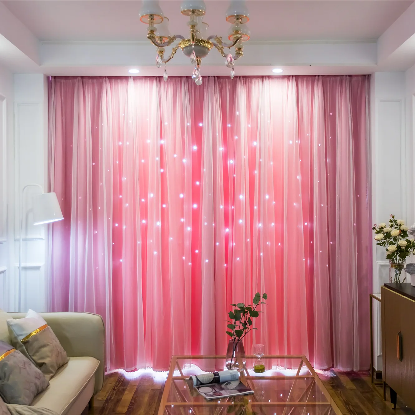 Princess Style Blackout Curtains for Bedroom Girls Window Treatments Kids Room Darkening Cute Star Cutout Curtains Pink Gradient
Princess Style Blackout Curtains for Bedroom Girls Window Treatments Kids Room Darkening Cute Star Cutout Curtains Pink Gradient
