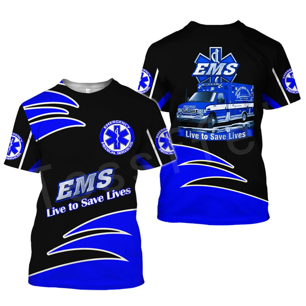 Tessffel Emergency Medical Service Technician EMT EMS Paramedic Hero New Fashion Unisex Casual 3DPrint Short Sleeve T-Shirts s-1
Tessffel Emergency Medical Service Technician EMT EMS Paramedic Hero New Fashion Unisex Casual 3DPrint Short Sleeve T-Shirts s-1