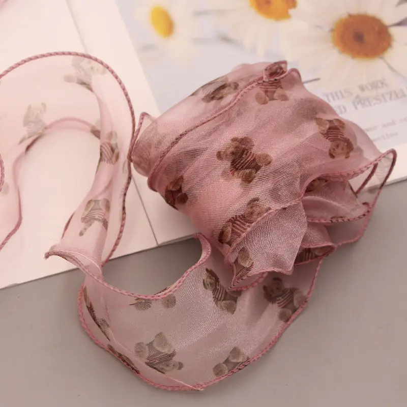7*30m Cute Bear Silk Satin Ribbon Wavy Edge Ribbon DIY Handmade Supplies Ribbon for Hair Crafts Bow Pink Black Grosgrain Ribbons
7*30m Cute Bear Silk Satin Ribbon Wavy Edge Ribbon DIY Handmade Supplies Ribbon for Hair Crafts Bow Pink Black Grosgrain Ribbons