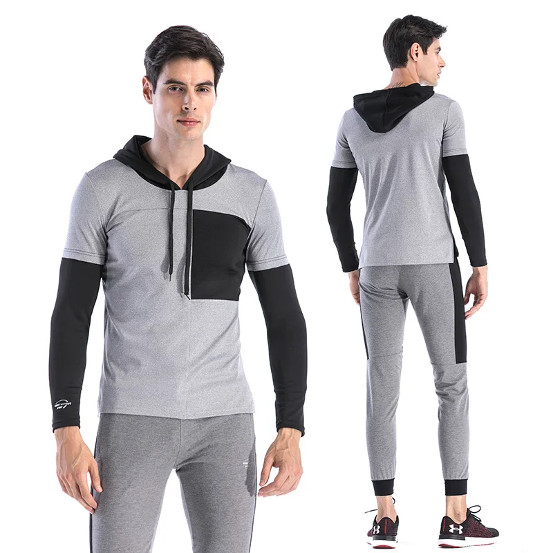 Wholesale Outdoor Spring and Autumn Casual Set Sports Jogging Men Tracksuit Stitching Color Sweatshirts Mens Blank Hoodies
Wholesale Outdoor Spring and Autumn Casual Set Sports Jogging Men Tracksuit Stitching Color Sweatshirts Mens Blank Hoodies