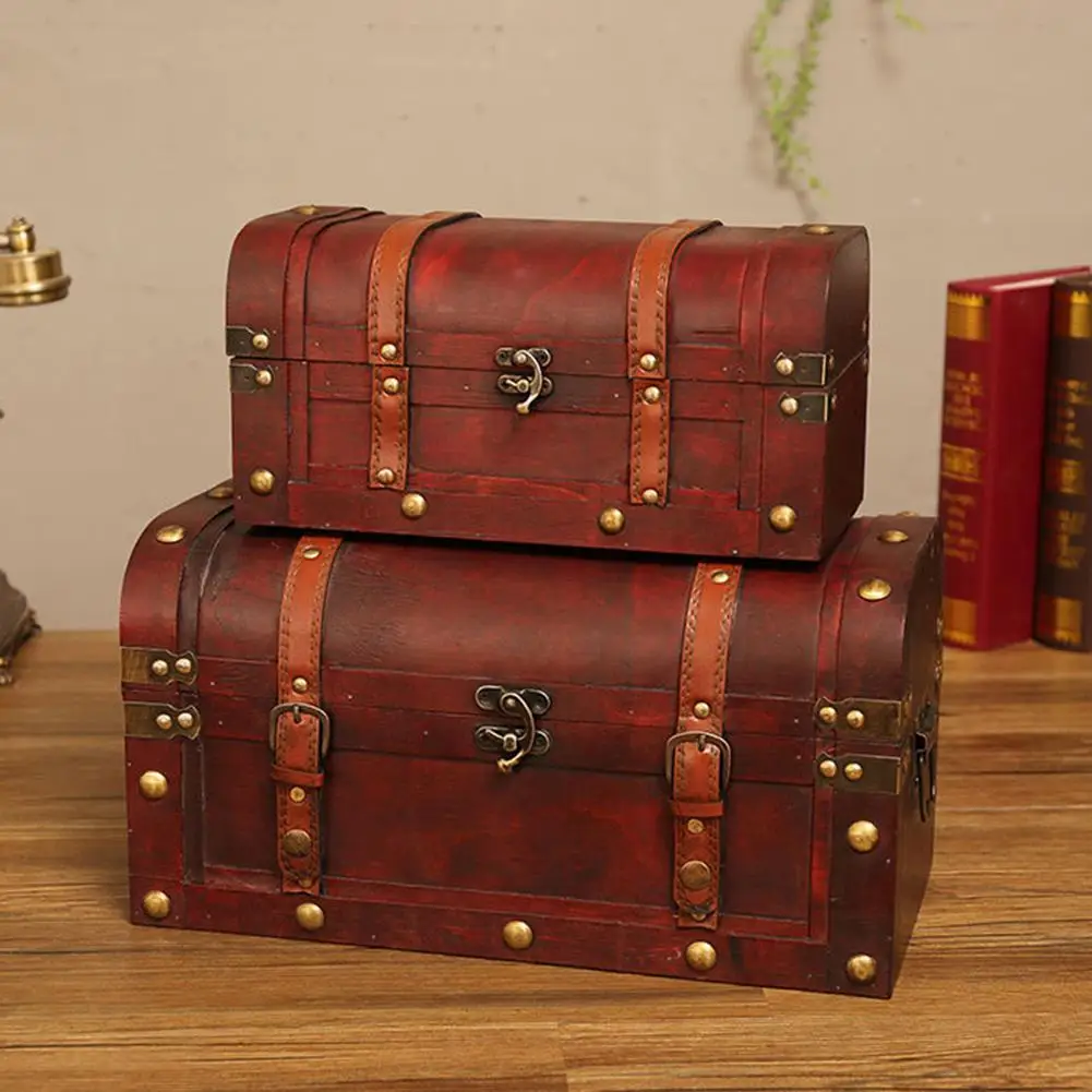 European Retro Vintage Storage Box Wooden Red Leather Vintage Treasure Chest Dust-proof Storage Box Photography Shooting Props
European Retro Vintage Storage Box Wooden Red Leather Vintage Treasure Chest Dust-proof Storage Box Photography Shooting Props
