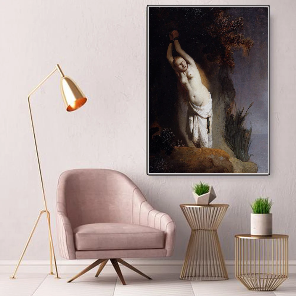 Andromeda Chained To Rock by Rembrandt Canvas Oil painting World Famous Artwork Poster Picture Modern Wall decor Home Decoration
Andromeda Chained To Rock by Rembrandt Canvas Oil painting World Famous Artwork Poster Picture Modern Wall decor Home Decoration
