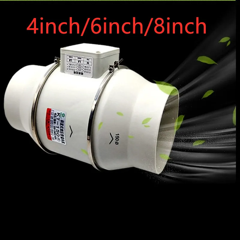 4"6"8" 220V Exhaust Fan Home Silent Inline Pipe Duct Fan Bathroom Extractor Ventilation Kitchen Toilet Wall Air Clean Ventilato
4"6"8" 220V Exhaust Fan Home Silent Inline Pipe Duct Fan Bathroom Extractor Ventilation Kitchen Toilet Wall Air Clean Ventilato