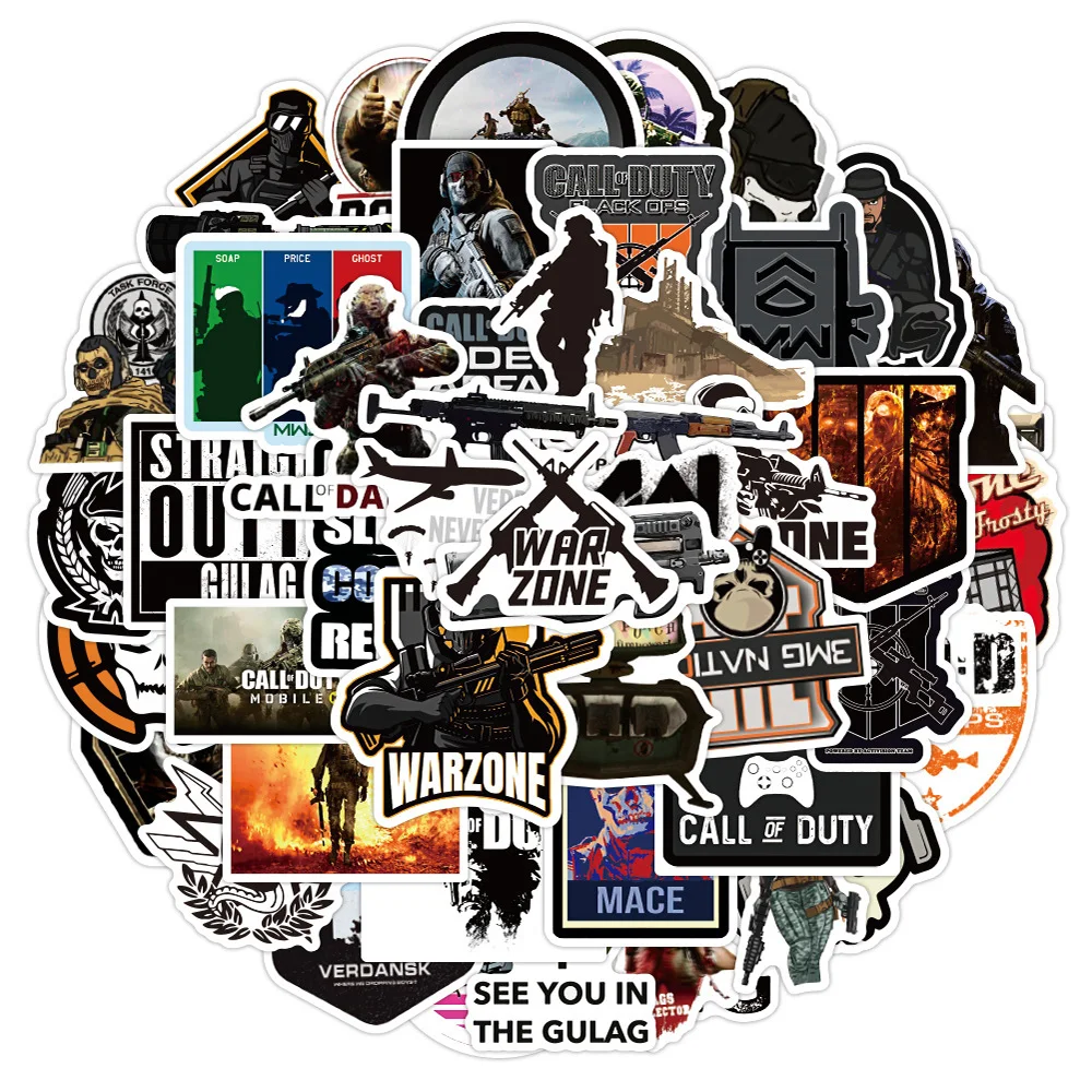 10/30/50PCS Call of Duty Game Stickers Cool Decals Car Laptop Motorcycle Guitar Skateboard Phone Waterproof Sticker Kid Toys
10/30/50PCS Call of Duty Game Stickers Cool Decals Car Laptop Motorcycle Guitar Skateboard Phone Waterproof Sticker Kid Toys