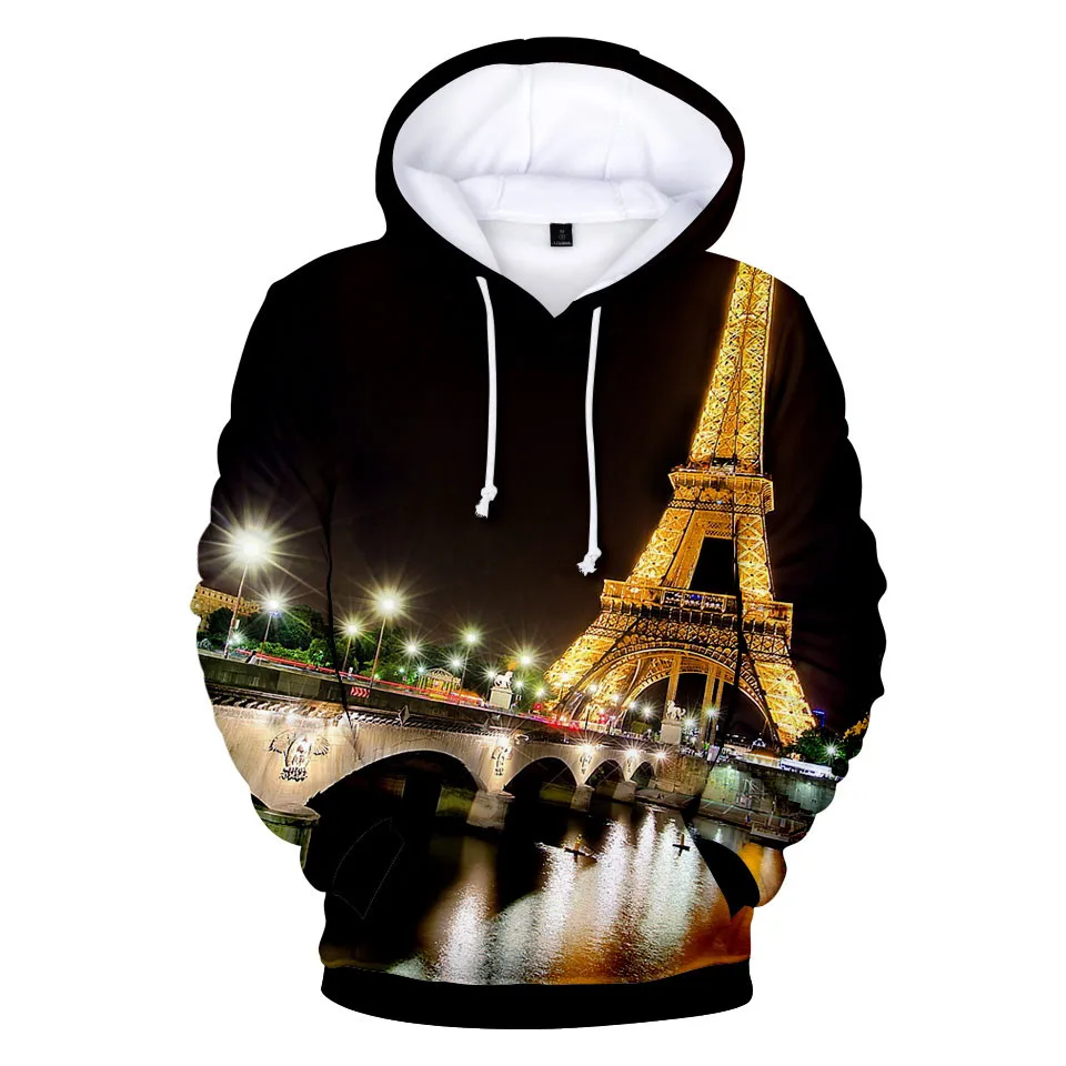Paris Eiffel Tower Pattern Pullover Hoodies Autumn Winter Fashion Sweatshirt Casual Long Sleeve Men/Women Clothing
Paris Eiffel Tower Pattern Pullover Hoodies Autumn Winter Fashion Sweatshirt Casual Long Sleeve Men/Women Clothing
