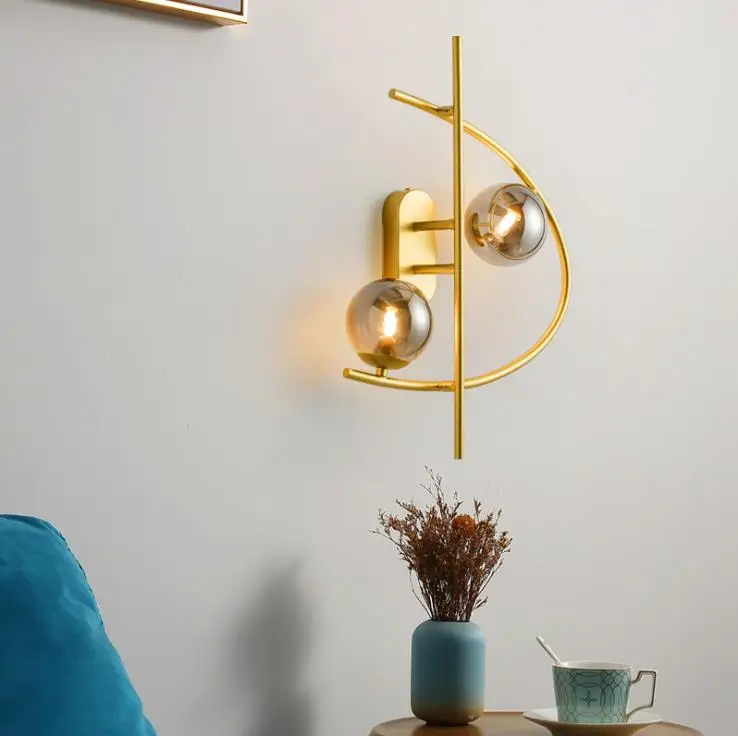 Post Modern Wall Lamp Light Luxury Bedroom Bedside Lamp Living Room Creative Personality Nordic Study Stairway Wall Lamp
Post Modern Wall Lamp Light Luxury Bedroom Bedside Lamp Living Room Creative Personality Nordic Study Stairway Wall Lamp