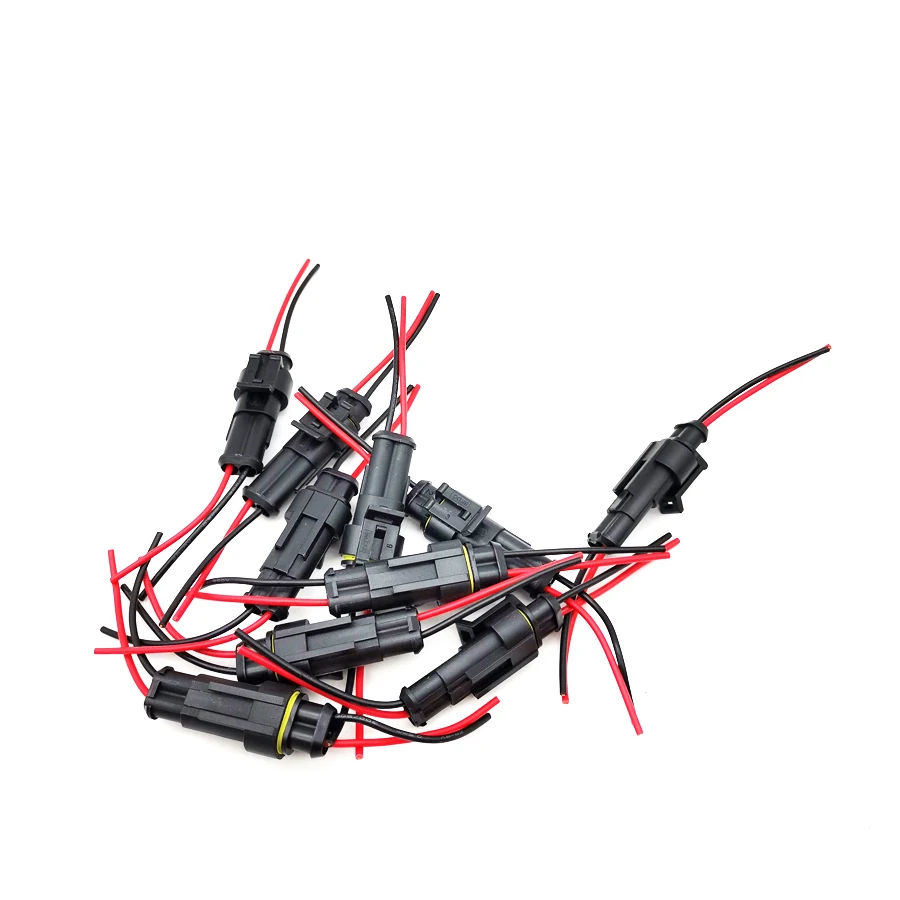10pcs/lot 2Pin Waterproof Electrical Cable Wire Connector Plug Car truck Motorcycle
10pcs/lot 2Pin Waterproof Electrical Cable Wire Connector Plug Car truck Motorcycle