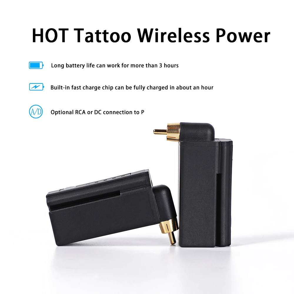 2019 Newest Wireless Tattoo Power Supply Mini Rechargable Battery For Tattoo Pen Machine RCA/DC Source Power Bank Device Hot
2019 Newest Wireless Tattoo Power Supply Mini Rechargable Battery For Tattoo Pen Machine RCA/DC Source Power Bank Device Hot