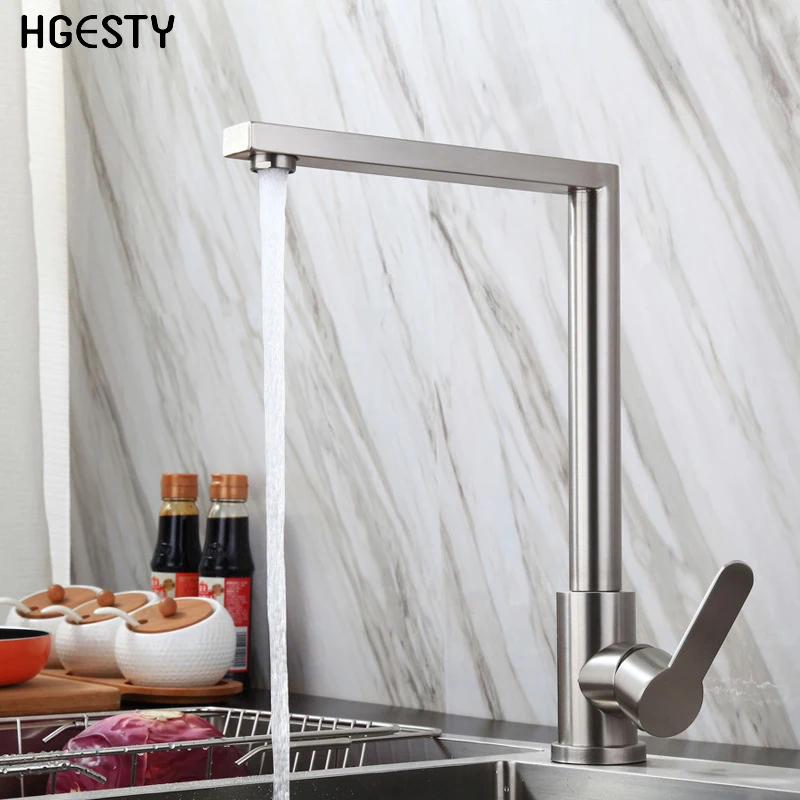 Square Kitchen Faucet Stainless Steel Single Lever Sink Basin Tap 360 Degree Swivel Spout Cold Hot Mixer Water Tap Deck Mounted
Square Kitchen Faucet Stainless Steel Single Lever Sink Basin Tap 360 Degree Swivel Spout Cold Hot Mixer Water Tap Deck Mounted