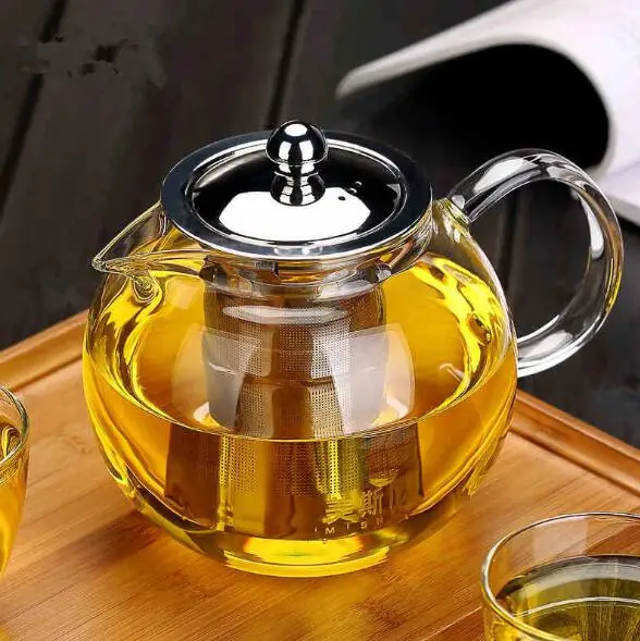 Heat-resisting glass flower teapot stainless steel filter teapot glass tea set
Heat-resisting glass flower teapot stainless steel filter teapot glass tea set