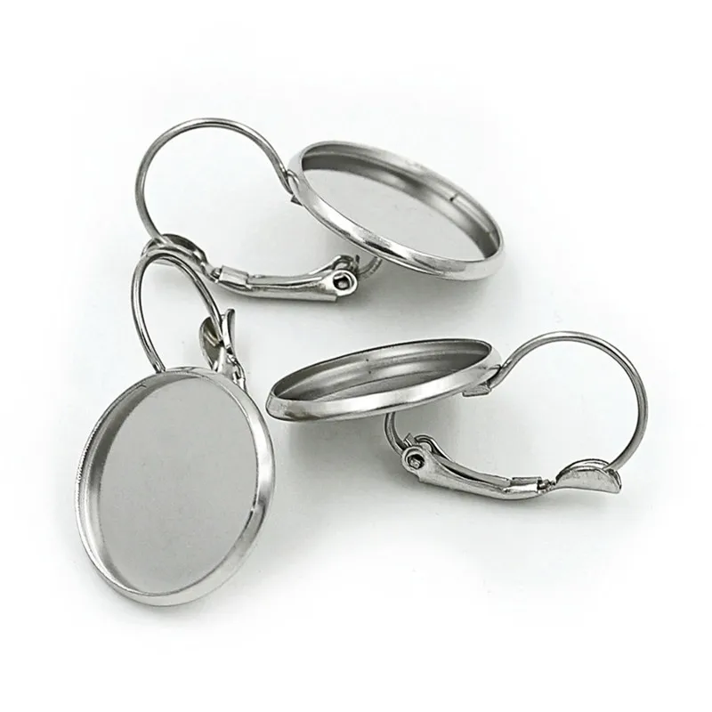 6pcs/lot Stainless Steel Blank French Lever Earring Setting Tray Cabochon Setting Cameo Base Jewelry 8/10/12/14/16/18/20mm
6pcs/lot Stainless Steel Blank French Lever Earring Setting Tray Cabochon Setting Cameo Base Jewelry 8/10/12/14/16/18/20mm