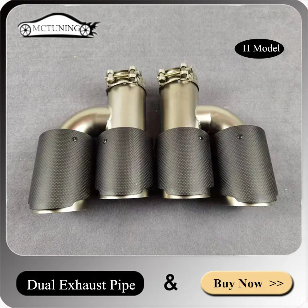 One Pair H Model Matte Stainless Steel Muffler Tip For Akrapovic Exhaust Pipe Car Universal Matte Carbon Fiber Nozzles
One Pair H Model Matte Stainless Steel Muffler Tip For Akrapovic Exhaust Pipe Car Universal Matte Carbon Fiber Nozzles