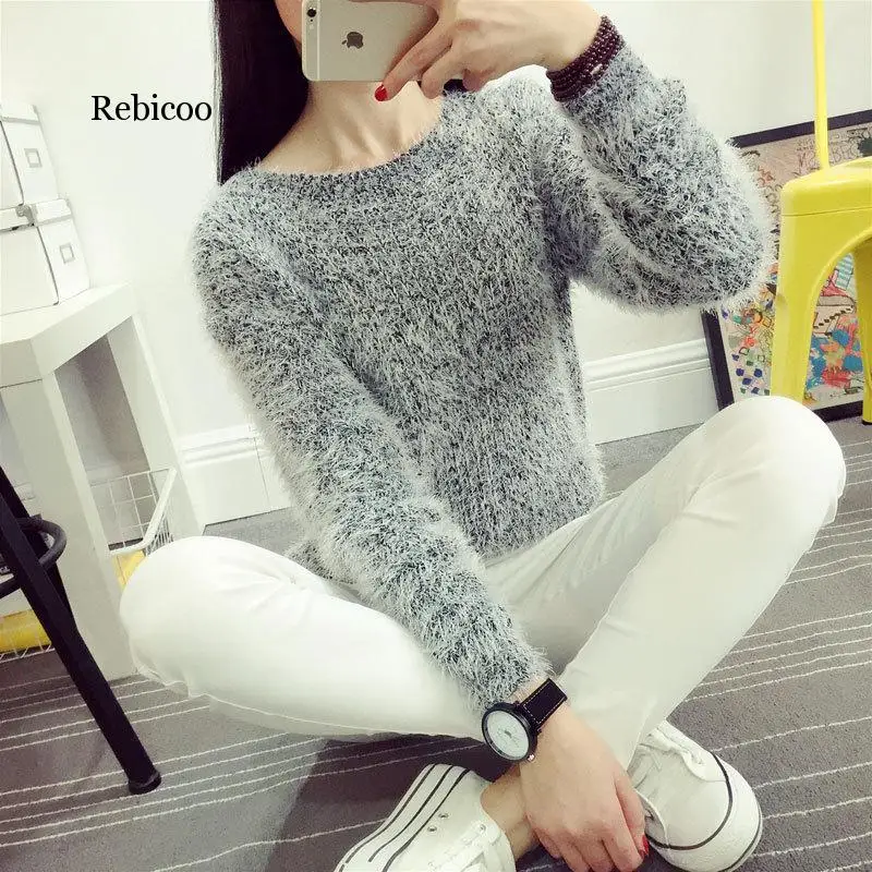 Women Candy Colors Sweaters Fashion Autumn Winter Warm Mohair O-Neck Pullover Long Sleeve Casual Loose Sweater Knitted Tops
Women Candy Colors Sweaters Fashion Autumn Winter Warm Mohair O-Neck Pullover Long Sleeve Casual Loose Sweater Knitted Tops