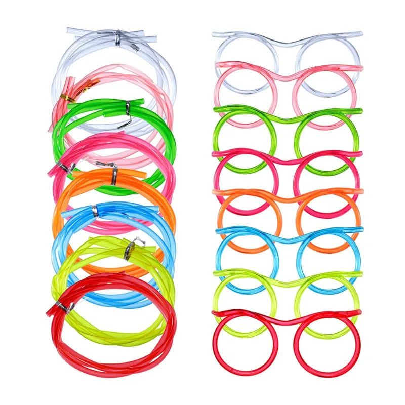 30pcs Funny Soft Glasses Straw Unique Flexible Drinking Tube Kids Party Accessories Crazy Diy Straws for Birthday Party Supplies
30pcs Funny Soft Glasses Straw Unique Flexible Drinking Tube Kids Party Accessories Crazy Diy Straws for Birthday Party Supplies