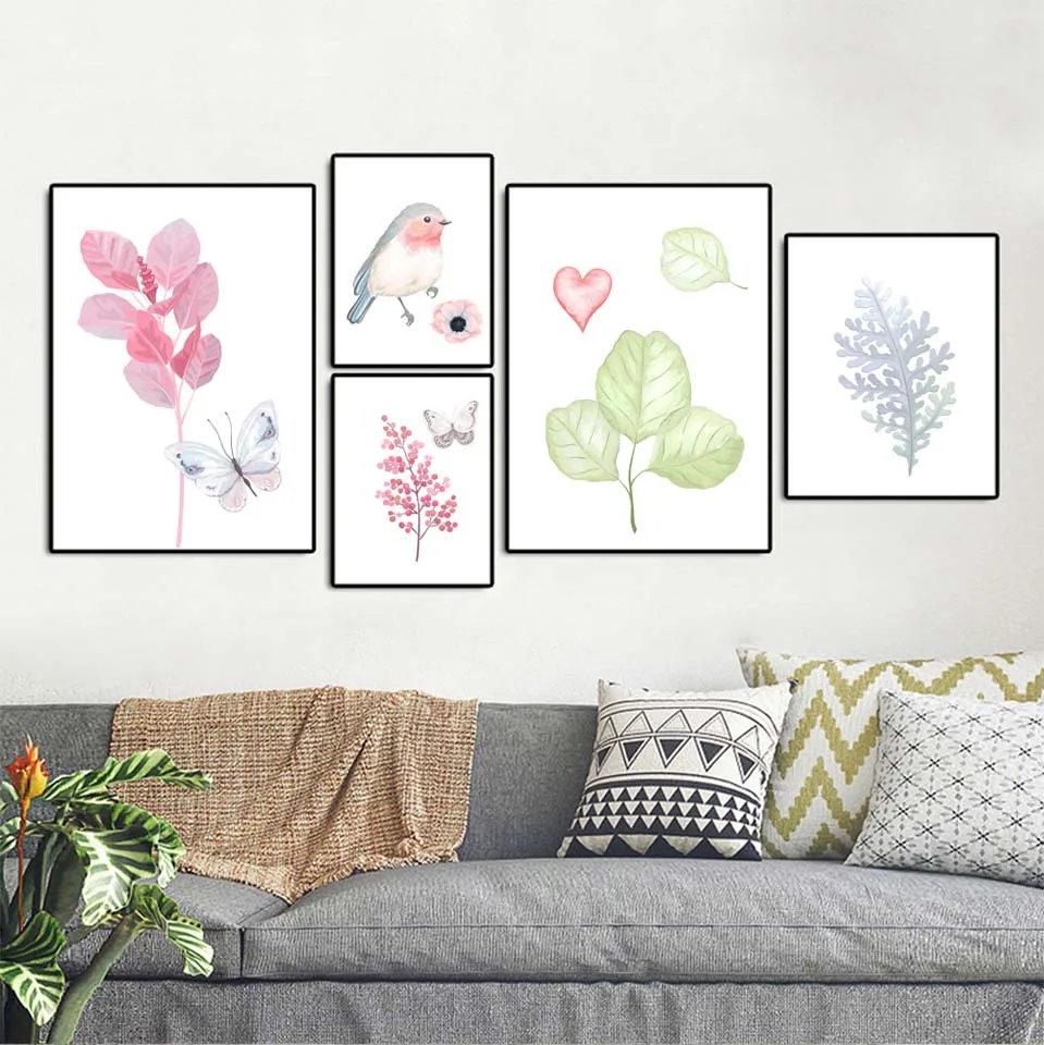 Flowers Butterfly Bird Canvas Painting Modern Home Decoration Pink and Fresh Unframed Drawings Wall Art Poster Spray Painting
Flowers Butterfly Bird Canvas Painting Modern Home Decoration Pink and Fresh Unframed Drawings Wall Art Poster Spray Painting