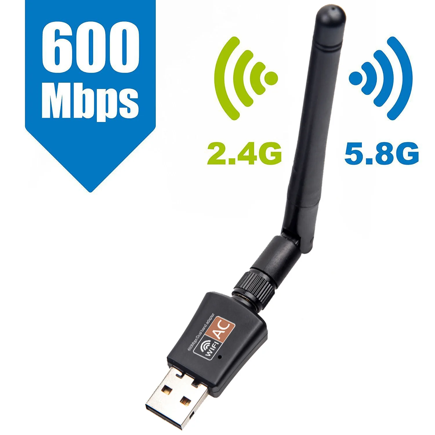 10PCS Wireless USB WiFi Adapter 600Mbps wi fi Dongle PC Network Card Dual Band wifi 5 Ghz Adapter Lan USB Ethernet Receiver
10PCS Wireless USB WiFi Adapter 600Mbps wi fi Dongle PC Network Card Dual Band wifi 5 Ghz Adapter Lan USB Ethernet Receiver