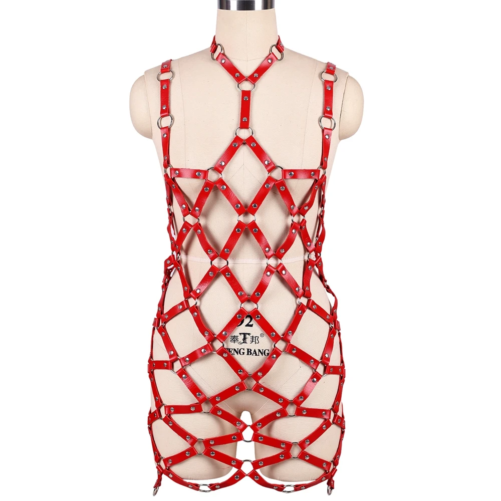Full Body Harness Belt Bondage Sexy PU Leather Women Harness Bra Punk Lingerie Gothic Clothes Chest Straps Suspenders Belts Set
Full Body Harness Belt Bondage Sexy PU Leather Women Harness Bra Punk Lingerie Gothic Clothes Chest Straps Suspenders Belts Set