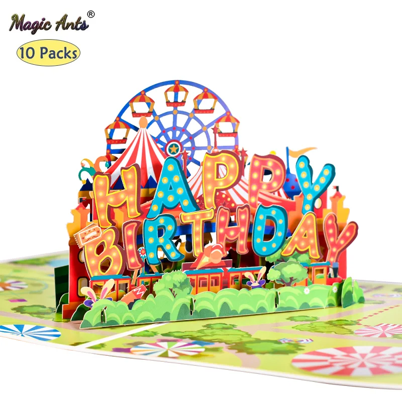 10 Pack Birthday Card 3D Greeting Pop Up Cards for Kids Baby Shower Party Supplies
10 Pack Birthday Card 3D Greeting Pop Up Cards for Kids Baby Shower Party Supplies
