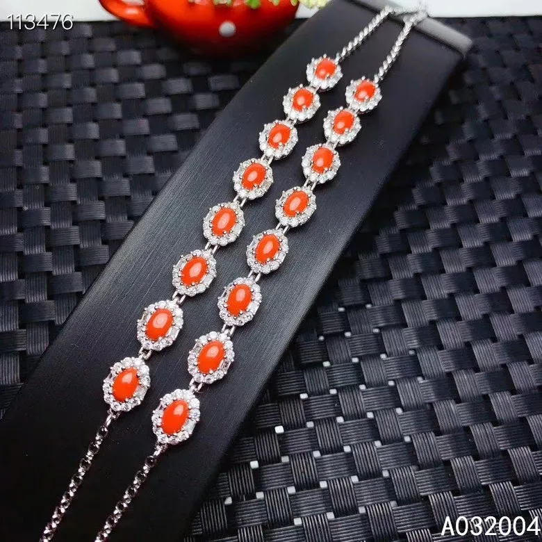 KJJEAXCMY Fine Jewelry 925 Sterling Silver inlaid red coral women hand bracelet exquisite support detection
KJJEAXCMY Fine Jewelry 925 Sterling Silver inlaid red coral women hand bracelet exquisite support detection