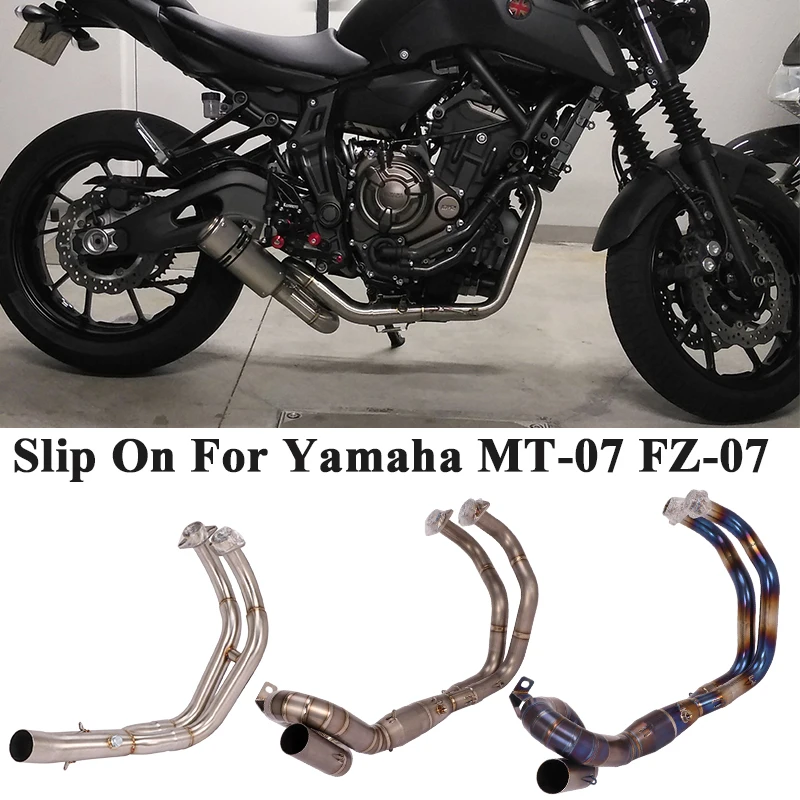 Titanium Alloy Slip On For Yamaha MT-07 MT07 FZ-07 Motorcyle Full Exhaust Escape Modified Front Middle Link Pipe Without Muffler
Titanium Alloy Slip On For Yamaha MT-07 MT07 FZ-07 Motorcyle Full Exhaust Escape Modified Front Middle Link Pipe Without Muffler