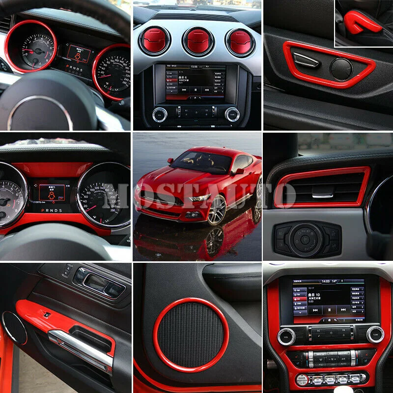 For Ford Mustang 2015-2017 Red Car Accessories Interior Kit Decoration Trims 35pcs Car Accessories Interior Car Decor Car Trim
For Ford Mustang 2015-2017 Red Car Accessories Interior Kit Decoration Trims 35pcs Car Accessories Interior Car Decor Car Trim