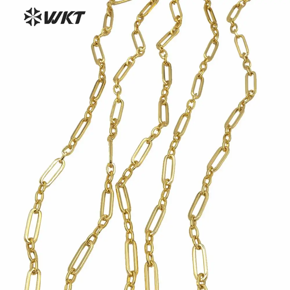 BC155 Fashion Women Gold Necklace Chain Big Chunky Electroplated Brass Combined Unique Design For Jewelry Making
BC155 Fashion Women Gold Necklace Chain Big Chunky Electroplated Brass Combined Unique Design For Jewelry Making
