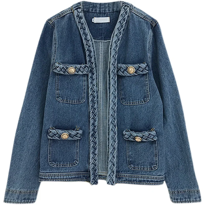 Denim Jacket Women Fall Winter 2024 New Plus Size Denim Jacket European American Chic Top Short Long Sleeve Retro Loose Cardigan
Denim Jacket Women Fall Winter 2024 New Plus Size Denim Jacket European American Chic Top Short Long Sleeve Retro Loose Cardigan