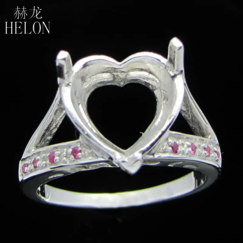 HELON 12x12mm Heart Cut 925 Sterling Silver Genuine Ruby Fine Jewelry Engagement WeddingSemi Mount Ring Women Gemstone Ring
HELON 12x12mm Heart Cut 925 Sterling Silver Genuine Ruby Fine Jewelry Engagement WeddingSemi Mount Ring Women Gemstone Ring