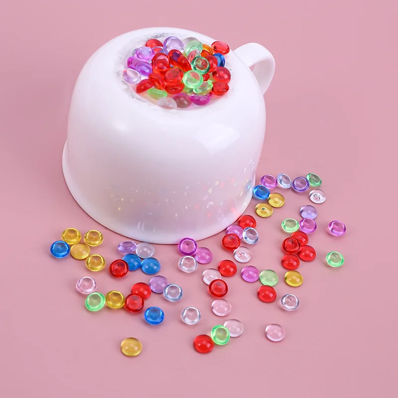 500g Colorful Transparent Acrylic Half Round Beads DIY Fluffy Slime Clay Toy Creative Fishbowl Crystal Beads Crafts Party Supply
500g Colorful Transparent Acrylic Half Round Beads DIY Fluffy Slime Clay Toy Creative Fishbowl Crystal Beads Crafts Party Supply