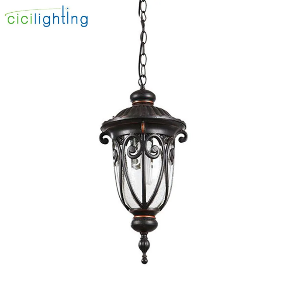 Vintage Pendant lamps Traditional Outdoor Ceiling Light Hanging Textured Black Villa Pavilion Pendant Lights for House Porch
Vintage Pendant lamps Traditional Outdoor Ceiling Light Hanging Textured Black Villa Pavilion Pendant Lights for House Porch