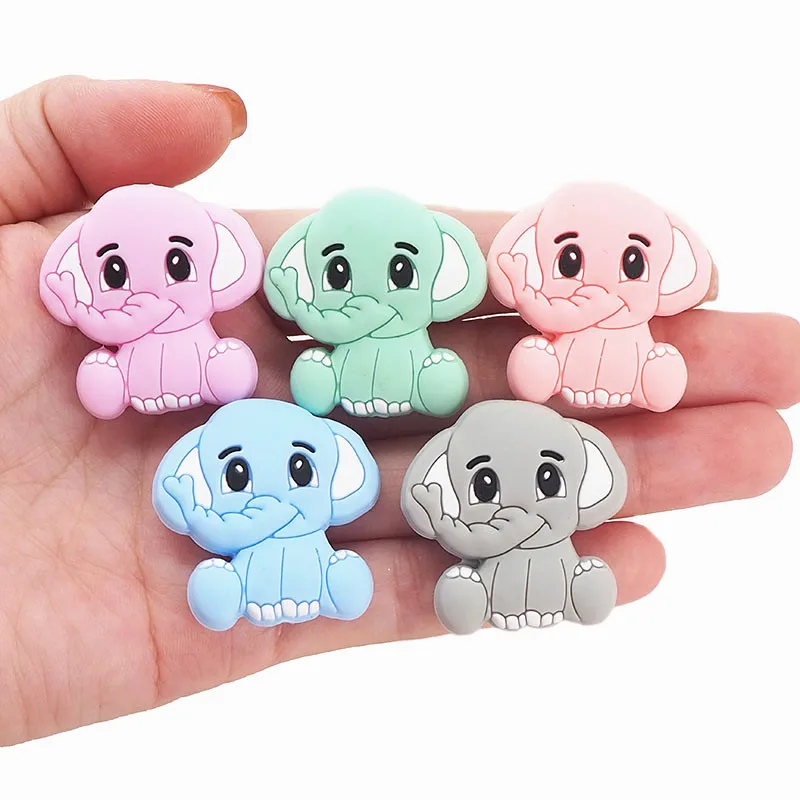 Chenkai 50PCS BPA Free Elephant Baby Teething Beads Cute Silicone Beads For Food Grade Infant Nursing Teether Toy Accessories
Chenkai 50PCS BPA Free Elephant Baby Teething Beads Cute Silicone Beads For Food Grade Infant Nursing Teether Toy Accessories