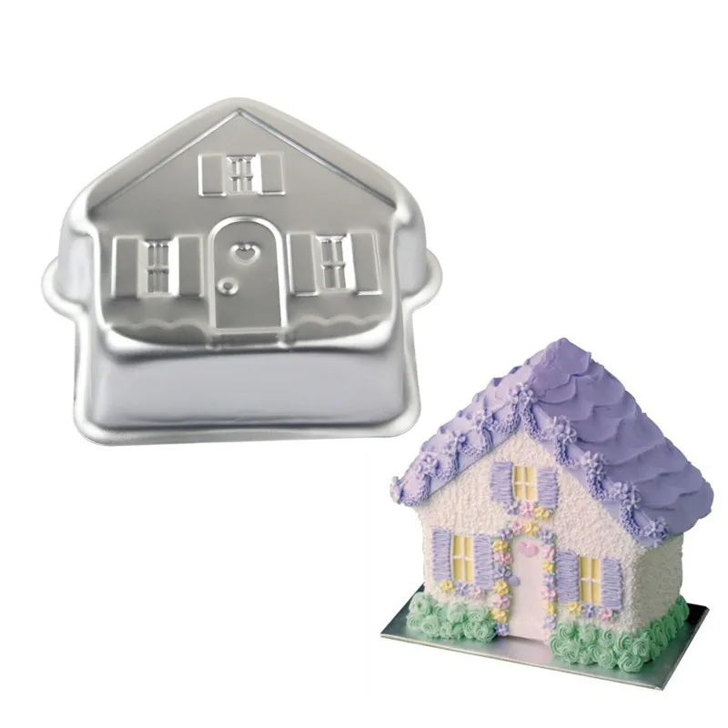 9Inch 3D Dream House Shape Aluminium Alloy Metal Fondant Cake Pan Mold DIY Birthday Cake Decorating Baking Tools Bakeware
9Inch 3D Dream House Shape Aluminium Alloy Metal Fondant Cake Pan Mold DIY Birthday Cake Decorating Baking Tools Bakeware
