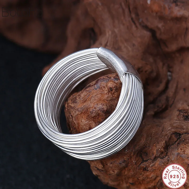 100% S925 sterling silver many laps silver line rings handmade multiturn line constitute fine rings for women sterling 925 jewel
100% S925 sterling silver many laps silver line rings handmade multiturn line constitute fine rings for women sterling 925 jewel