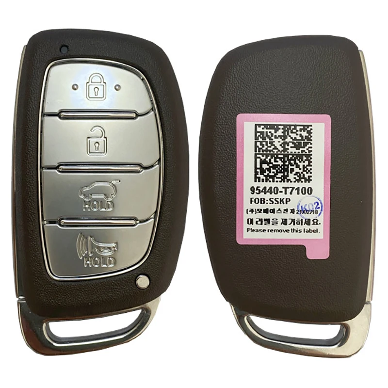 CN020169 Original 4 Button Smart Key For Hyundai I20 2021 Remote Frequency 433 MHz FCCID 95440-T7100 6A Chip
CN020169 Original 4 Button Smart Key For Hyundai I20 2021 Remote Frequency 433 MHz FCCID 95440-T7100 6A Chip