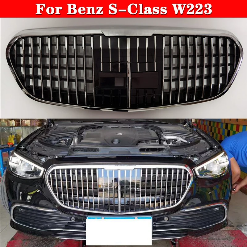 Car styling Middle grille for Benz S-Class W223 Modified to Maybach 2021 S450 S400 ABS front bumper grill Auto Center Grille
Car styling Middle grille for Benz S-Class W223 Modified to Maybach 2021 S450 S400 ABS front bumper grill Auto Center Grille