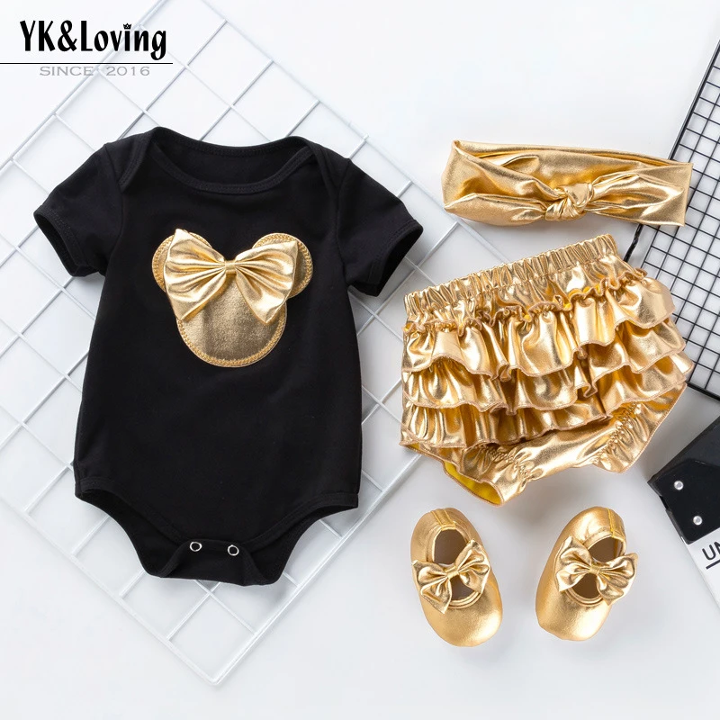 Summer New Baby Clothing Baby Romper Golden PP Pants Suit Baby Jumpsuit Four-piece Children's Clothing Newborn Jumpsuit
Summer New Baby Clothing Baby Romper Golden PP Pants Suit Baby Jumpsuit Four-piece Children's Clothing Newborn Jumpsuit