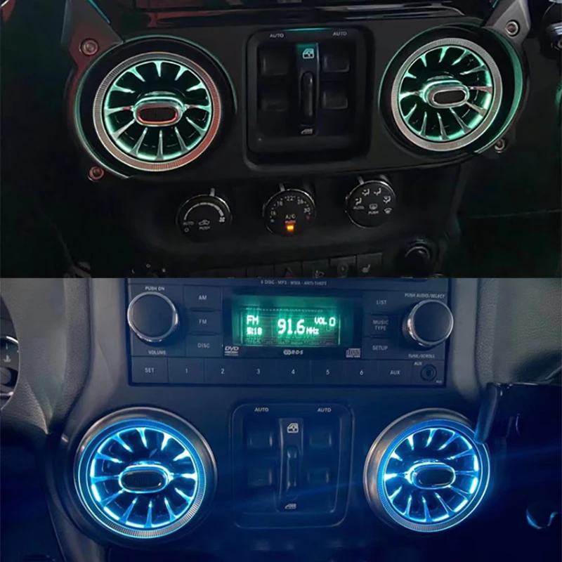 Для Jeep Wrangler JK 2007-2017 Светодиодная лампа для состояния турбины на выходное отверстие передняя лампа для вентиляционного отверстия
Для Jeep Wrangler JK 2007-2017 Светодиодная лампа для состояния турбины на выходное отверстие передняя лампа для вентиляционного отверстия