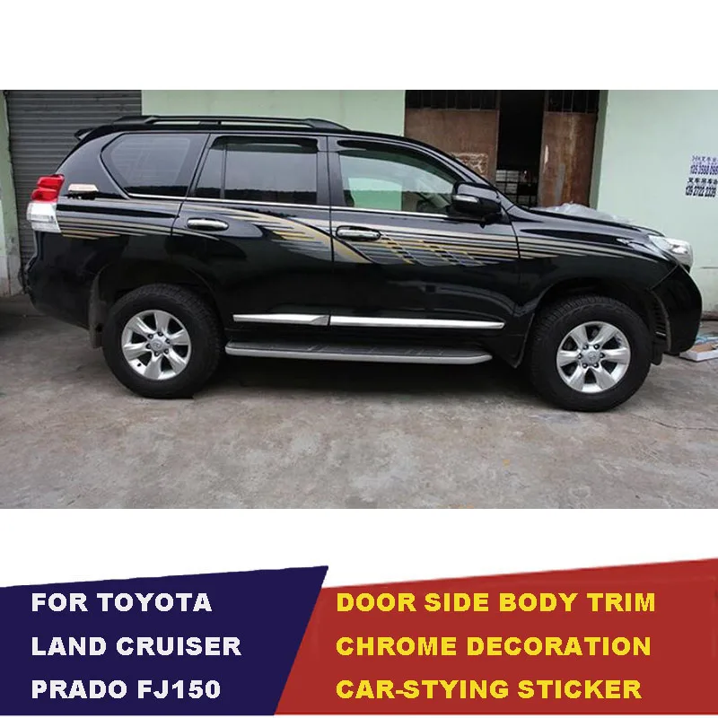 UBLUEE Accessories For Toyota Land Cruiser Prado FJ 150 2010-2018 ABS Chrome Door Side Moulding body moulding Cover Trim
UBLUEE Accessories For Toyota Land Cruiser Prado FJ 150 2010-2018 ABS Chrome Door Side Moulding body moulding Cover Trim