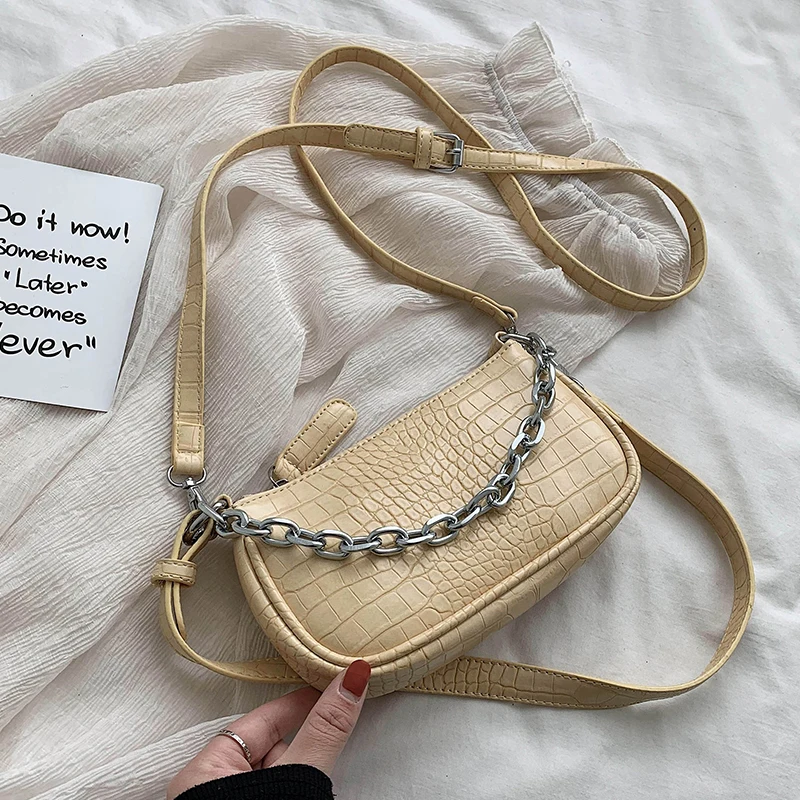 2021 Summer Ladies Small Wallet Retro Chain Shoulder Bag Designer Handbag Luxury Crocodile Leather Pu Messenger Bag
2021 Summer Ladies Small Wallet Retro Chain Shoulder Bag Designer Handbag Luxury Crocodile Leather Pu Messenger Bag