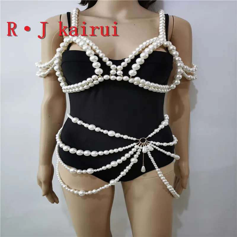 New RJPE21 Asymmetrical Imitation Pearls Neck Layers Bra Body Jewelry Unique Beads Waist Belly Chains Top Pearls Costume Jewelry
New RJPE21 Asymmetrical Imitation Pearls Neck Layers Bra Body Jewelry Unique Beads Waist Belly Chains Top Pearls Costume Jewelry
