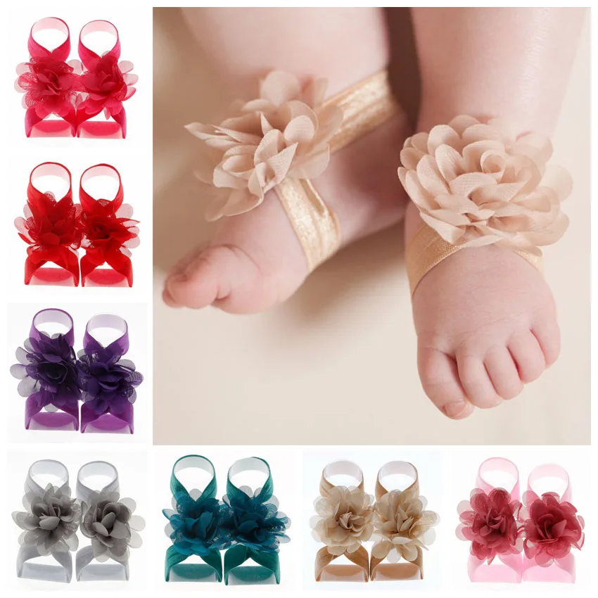 Yundfly 1 Pair Boutique Chiffon Flower Barefoot Sandals for Baby Girls Newborn Photo Props
Yundfly 1 Pair Boutique Chiffon Flower Barefoot Sandals for Baby Girls Newborn Photo Props
